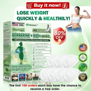 𝐎𝐟𝐟𝐢𝐜𝐢𝐚𝐥 𝐒𝐭𝐨𝐫𝐞 🇺🇸 |NEGUSY™ Moringa .Berberine x NAD+ 10-in-1 Advanced Nano Microneedle Patch - Once Daily, Visible Results in 7Days