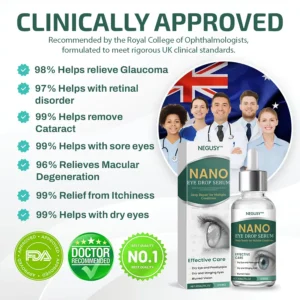 NEGUSY™ Nano Eye Drops Serum 👩⚕️ Royal College of Ophthalmologists Recommended (Suitable for presbyopia, dry eye syndrome, glaucoma, and cataracts)